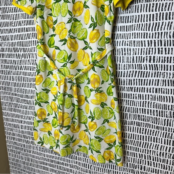 Vintage handmade polyester Lemon Print Dress - Picture 6 of 14